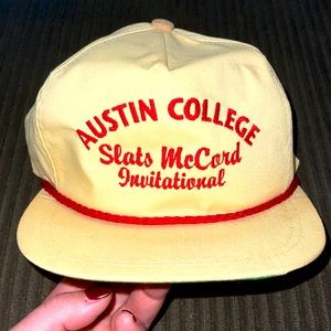 VINTAGE Austin college Slats McCord Inv. strap back